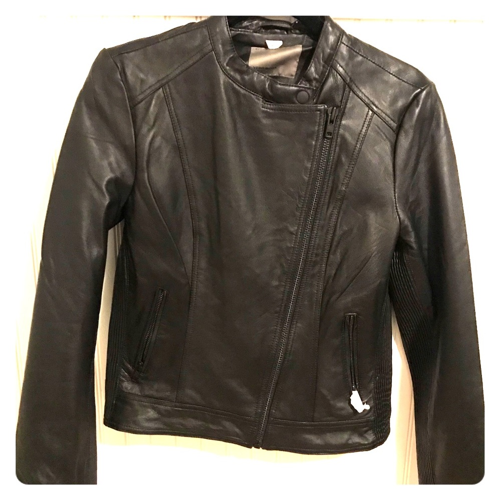 NWT Vero Moda  Black Leather Jacket (M)